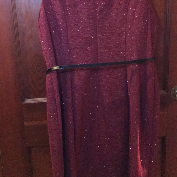 Red Sparkle Cocktail Dress - Picture 6 of 6